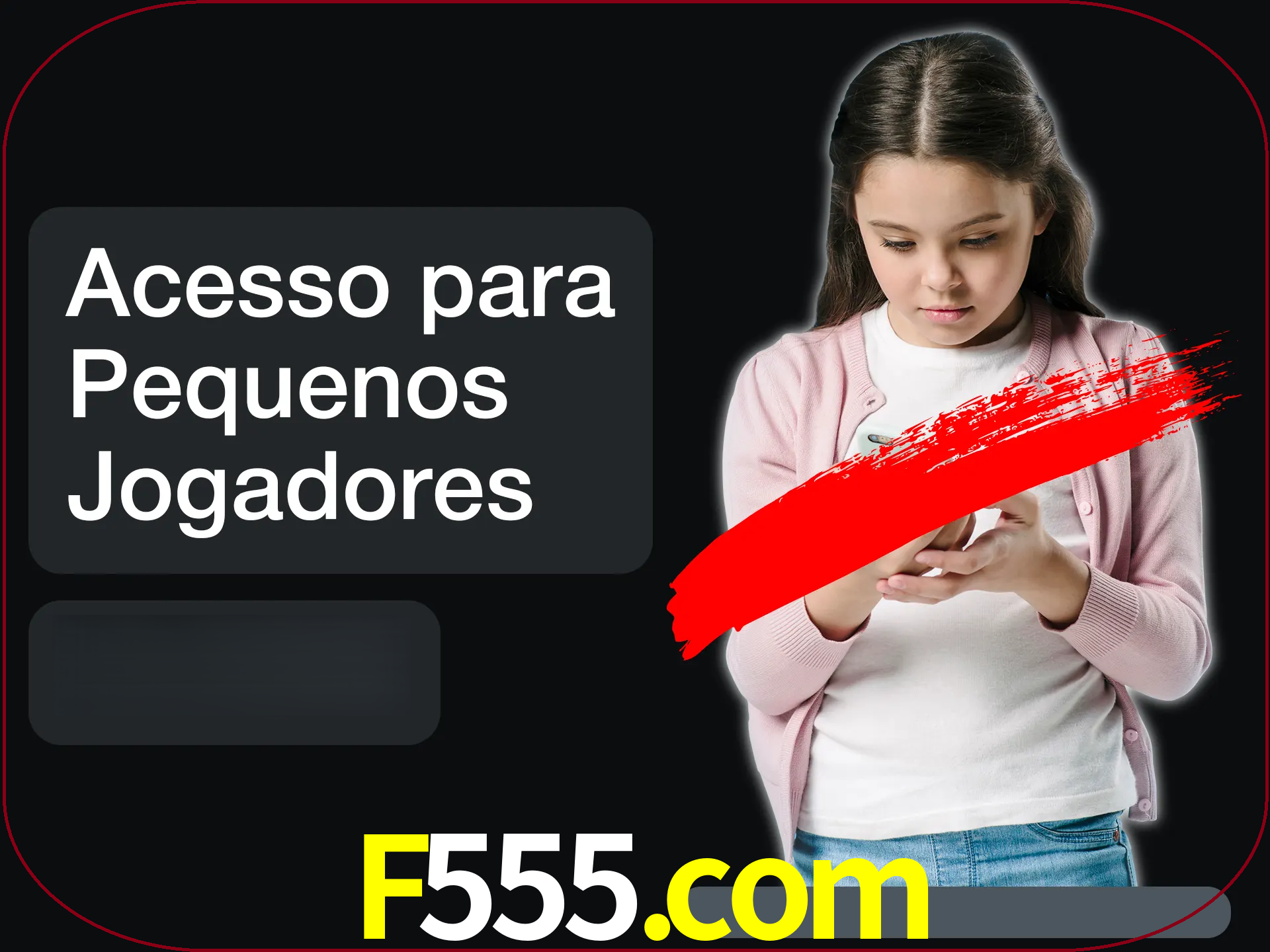 As crianças não podem jogar jogos de cassino.